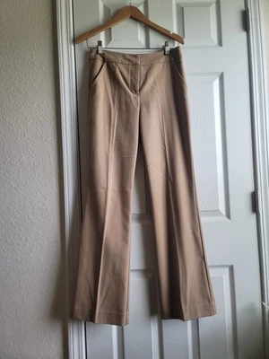 Pantalones para mujer Trina Turk color marrón claro talla 2 vintage Estados Unidos  Foto 1 de 4