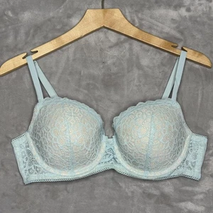 Victoria's Secret BH Damen 38C hellblau Dream Angels gefüttert halb Spitze gepolstert - Bild 1 von 9