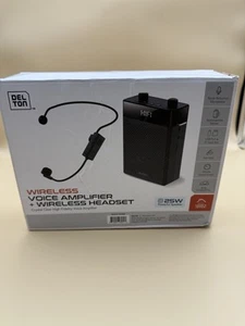 Delton A566 Amplificatore Vocale Portatile Bluetooth con Auricolare Wireless - Nero - Foto 1 di 4
