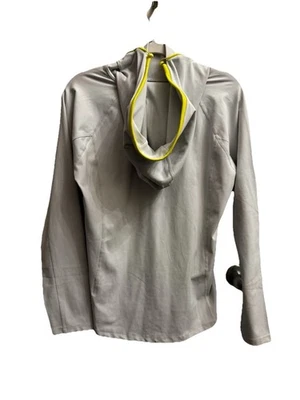 Sudadera con capucha gris con adorno amarillo neón Fila para mujer Foto 1 de 4