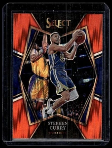 2021-22 Panini Select ORANGE SHOCK PRIZM / Stephen Curry - Picture 1 of 2