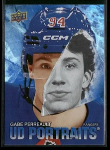 2025-26 Upper Deck Series 1 - UD Portraits Gabe Perreault #P-14 RC - Picture 1 of 2