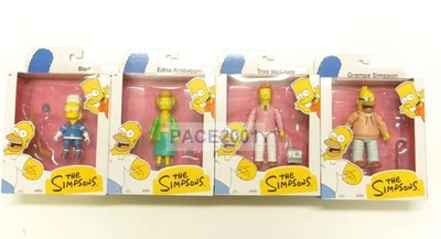 Jakk Simpsons (HockeyBart, Edna, Grandpa+Troy) 5 pulgadas Figura Onda 5 Juego Completo Foto 1 de 4