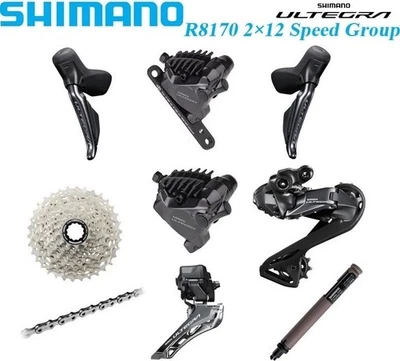 New Shimano Ultegra Di2 R8150/R8170 Road Groupset 2x12 24 Speed W/O Crankset&BB - Image 1 of 4