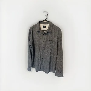 Obey Worldwide Men’s Grey Flannel With Pocket Size XL - Picture 1 of 3