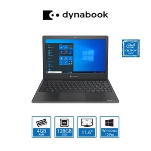 Toshiba Dynabook Satellite Pro E10-S-10Q 11.6 Intel Celeron 4GB RAM 128 GB SSD - Picture 1 of 5