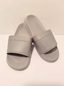 Ciabatte da donna taglia 6 grigie in gomma slide interno esterno scarpe slip on medie nuove - Foto 1 di 6