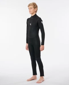 Rip Curl Kids Freelite 3/2mm Flatlock Full Length Wetsuit - Black - L - Picture 1 of 3