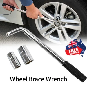 17 19 21 23mm Car Wheel Brace Wrench Tyre Spanner Sockets Nut Removal Repair - Picture 1 of 7
