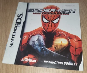 SPIDER-MAN WEB OF SHADOWS - NINTENDO DS - ONLY BOOKLET MANUAL NO GAME! - Picture 1 of 3