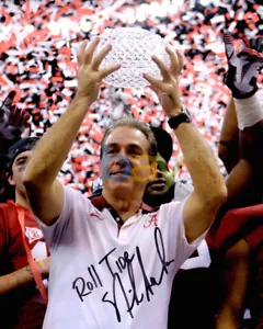 Nick Saban Autographed Alabama Crimson Tide 8x10 Photo signed reprint - Picture 1 of 1