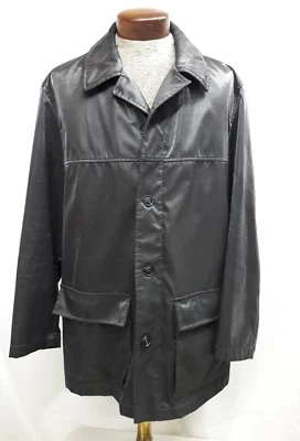 Trussardi Jeans Shiny Jacket Poly mens Size Medium 50 Button Zip - Image 1 of 4