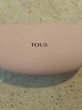 TOUS Hard pink leather glasses case