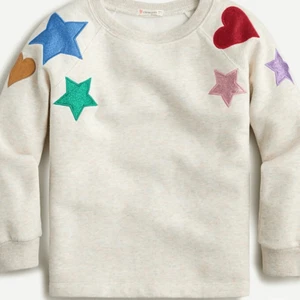 Crewcuts Girls' crewneck sweatshirt with metallic star patches size 12 - Picture 1 of 8