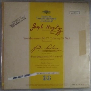 DGG TULIP HAYDN SMETANA STRING QUARTET C MAJOR OP 76 77 NR3 NR1 E-MOLL LPM 18326 - Picture 1 of 5