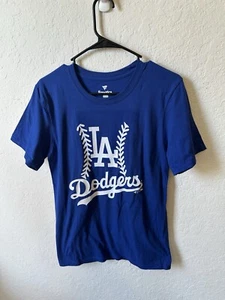 Men’s Small Dodgers Shohei Ohtani FANATICS Blue Baseball Seam T-Shirt LA NEW - Picture 1 of 3