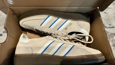 Adidas Handball Spezial Aluminum White Bright Blue Men 5 - Image 1 of 4