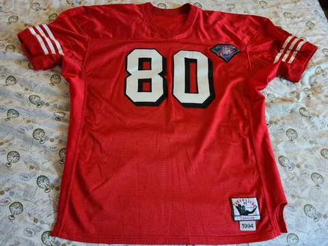 Mitchell Ness M&N San Francisco 49ers Niners Jerry Rice authentic jersey 54 usa Cover