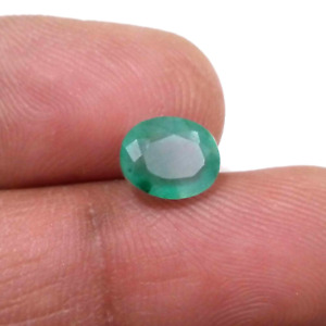 Beautiful Zambian Emerald Oval 2.60 Crt Natural Green Faceted Loose Gemstone