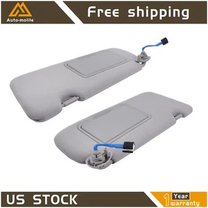 Gray Sun Visor Left&Right With Lights And Mirror For Honda CR-V 2017-2022 - Picture 1 of 12