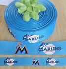7/8 & 1,5 Zoll (1 Yd) Miami Marlins Ripsband Baseball Cheer Schleife Schlüsselband