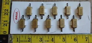 (10) RESISTENCIAS DALE VINTAGE RER65F1100R 110Ω 1% 10W 8429A ENE 91637 - NOS - Imagen 1 de 5