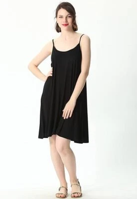 Camisón modal para mujer quimise suelto camisas sin cordones vestido de noche pijamas camisolas Foto 1 de 4