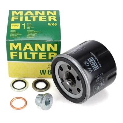 MANN-FILTER MANN Ölfilter + Schraube für RENAULT CLIO 2 3 4 TWINGO DACIA LOGAN SANDERO 1.2