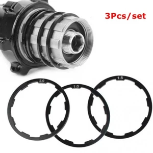 3Pcs Grooved Aluminium Alloy Rear Cassette Hub Spacers Thickness 1mm 1.5mm 2mm - Picture 1 of 11