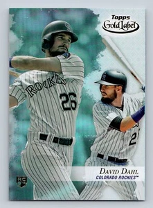 2017 Topps Gold Label Klasse 2 #15 David Dahl Rookie Colorado Rockies - Bild 1 von 2