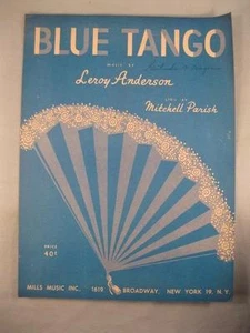 Blue Tango Sheet Music Vintage 1952 For Voice Piano Ukulele Leroy Anderson (O) - Picture 1 of 4