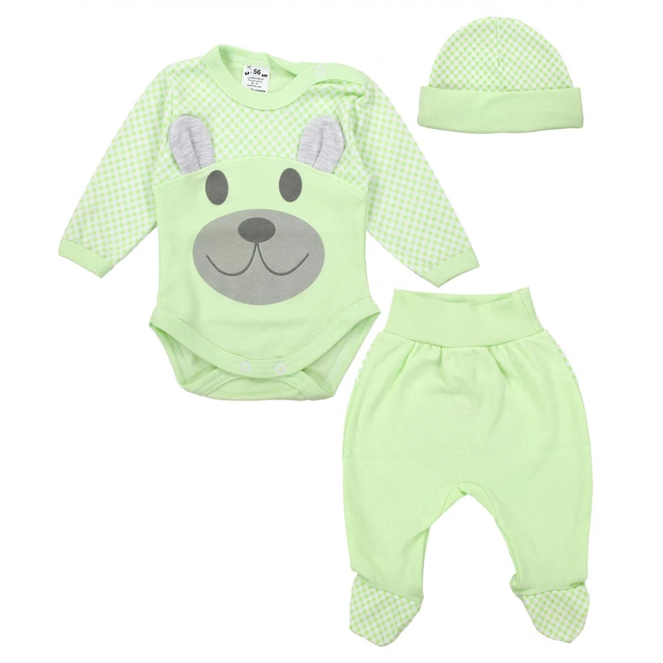 TupTam Baby Kleidung Set Body Strampelhose Mütze Bekleidungsset Jungen Mädchen