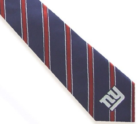 NFL New York Giants Striped Woven Polyester Neck Tie Cover