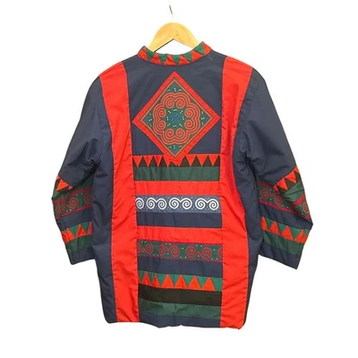 Chaqueta de Navidad Vintage Acolchada Boho Patchwork Suroeste Hecha a Mano Folkcore Foto 1 de 4