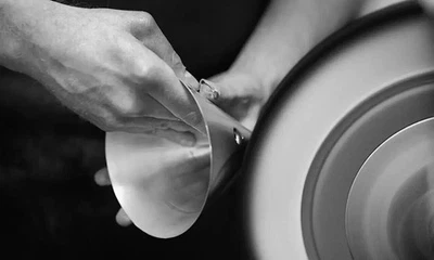 Par de Apliques Mini Tratten Marrón Oscuro Patinado Exterior Años 50 Claro Foto 1 de 4