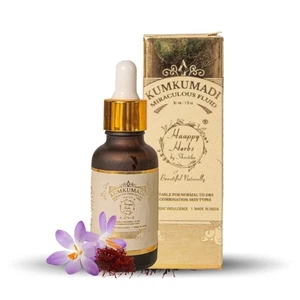 Haappy Herbs Kumkumadi Miraculous Fluid Face Oil For Glowing Skin 30ml - Picture 1 of 8