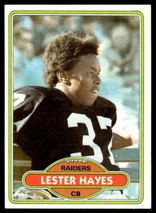 1980 Topps Lester Hayes Rookie Oakland Raiders #195 - Picture 1 of 2