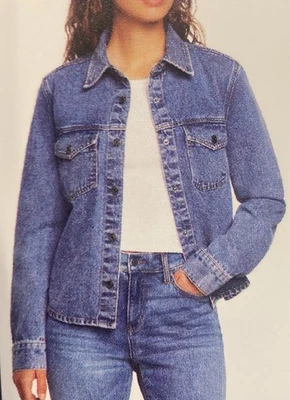 Chaqueta vaquera Express XL azul para mujer nueva con etiquetas, precio de venta sugerido por el fabricante 98 USD  Foto 1 de 4