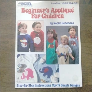Beginner's Applique For Children Leaflet 1323 Santa Snowman Train Elephant Plane - Picture 1 of 5