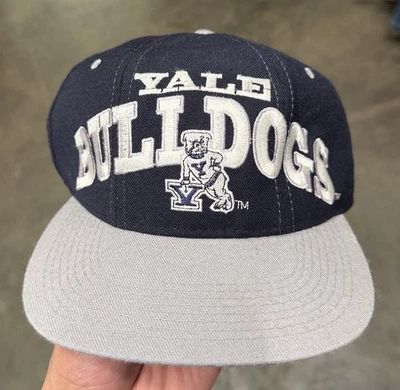 Vintage Yale University Starter SnapBack 100% Wool Bulldogs Euc  - Image 1 of 4