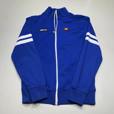 Ellesse Roma Italian Track Jacket Royal Blue & White Embroidered Zip Men's Sz: S - Image 1 of 4