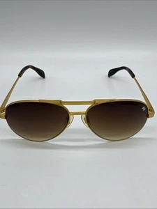 William Painter Aviator Sunglasses Unisex Titanium Polarized Gold w/ Case - Picture 1 of 14