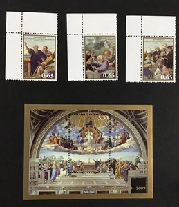 VATICAN 2009 XF MNH Sc#1422-1424, Sc#1425.       (W47) - Picture 1 of 2