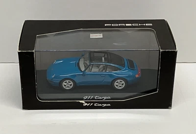 1:43 MINICHAMPS - Porsche 911 Targa (Blue) diecast WAP 020 012 - Image 1 of 4