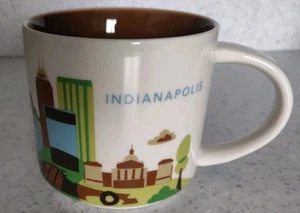 Starbucks Indianapolis You Are Here 14 Ounce City Coffee Tea Mug Cup 2016  - Picture 1 of 7
