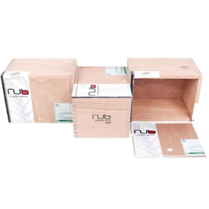 Lotto 3 portasigari in legno vuoti Nub Camerun 460 6,25" x 5" x 4" - Foto 1 di 9