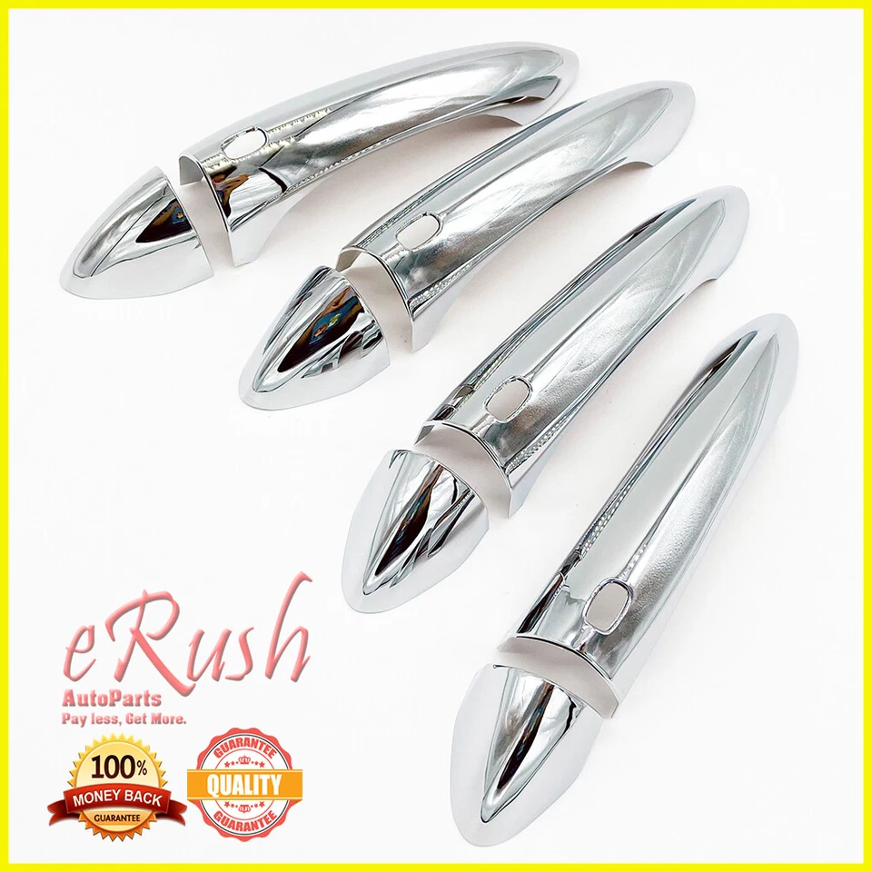 SE ADAPTA A CHEVROLET CRUZE 2016-2020 8 PIEZAS 4 PUERTAS CROMO MANIJA CUBIERTA SUPERPUESTA CON SMART Foto 1 de 1