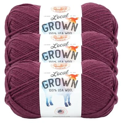 (3 Pack) Lion Brand Yarn 668-147AP Local Grown Yarn, Beetroot - Image 1 of 4