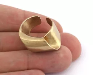 Anillo Envuelto Ajustable Latón Crudo (18mm 8US) 5588 - Imagen 1 de 3