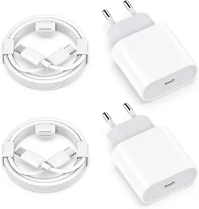 4-Pack USB C Cargador Rápido para IPHONE 15/15 Pro/15 Pro Max / 15Plus 25W - Imagen 1 de 11